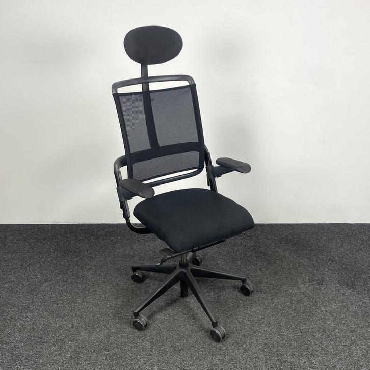 Bureaustoel Grahl Xenium - Mesh Zwart, Huis en Inrichting, Bureaustoelen, Bureaustoel, Zwart, Gebruikt, Ergonomisch, Ophalen of Verzenden