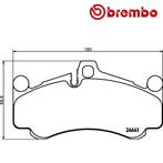 BREMBO Remblokken set PORSCHE 911 3.8 GT3 voorzijde, Verzenden, Nieuw