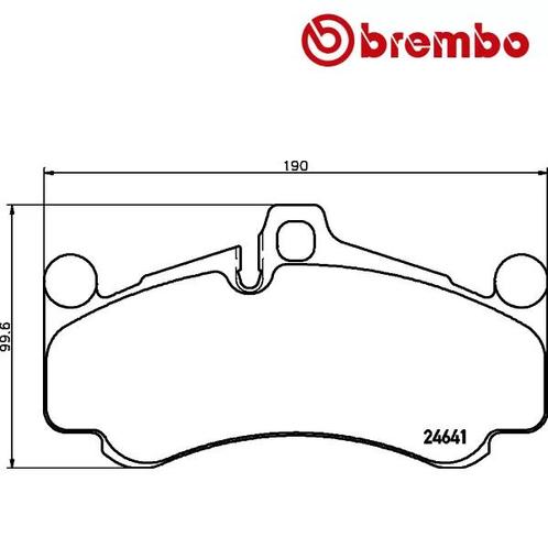 BREMBO Remblokken set PORSCHE 911 3.8 GT3 voorzijde, Auto-onderdelen, Ophanging en Onderstel, Nieuw, Verzenden