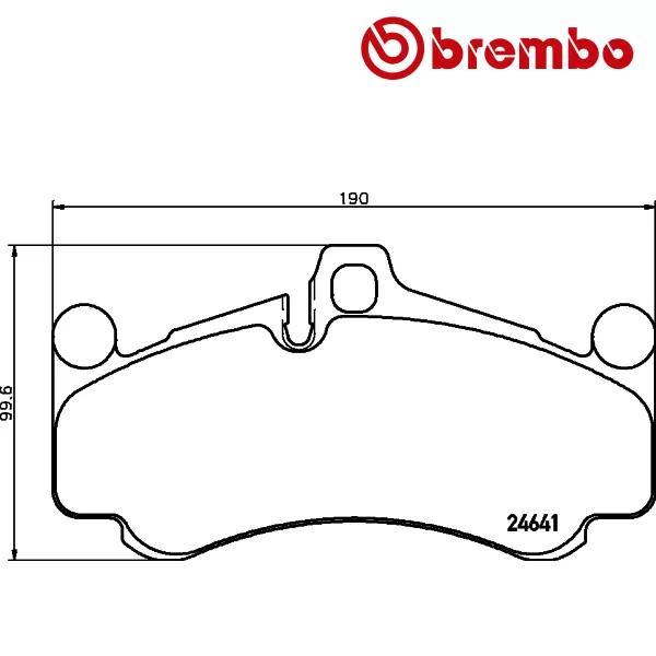 BREMBO Remblokken set PORSCHE 911 3.8 GT3 voorzijde, Auto-onderdelen, Ophanging en Onderstel, Nieuw, Verzenden