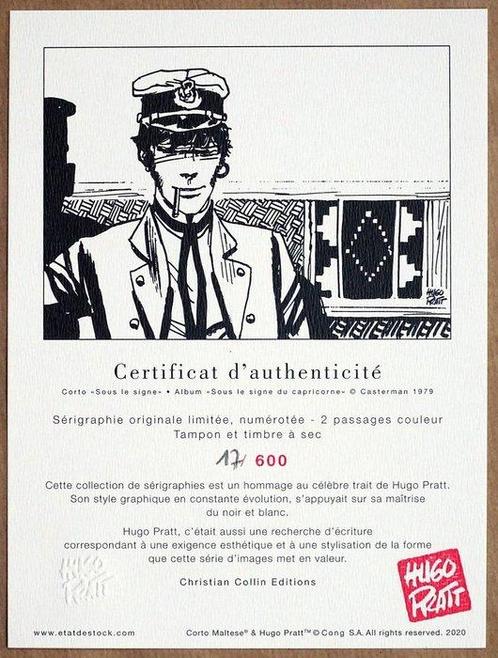 Pratt, Hugo - 1 Silkscreen - Corto Maltese - Sous le signe -, Boeken, Strips | Comics