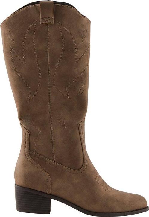 PIECES - Maat 41 - PCJOHANNE HIGH WESTERN BOOT Dames Laarzen, Kleding | Dames, Schoenen, Verzenden