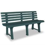 vidaXL Tuinbank 145,5 cm kunststof groen, Verzenden, Nieuw, Kunststof