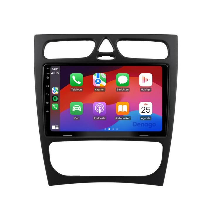 Mercedes C-Klasse W203 CarPlay autoradio 2000 t/m 2004, Auto diversen, Autoradio's, Ophalen of Verzenden