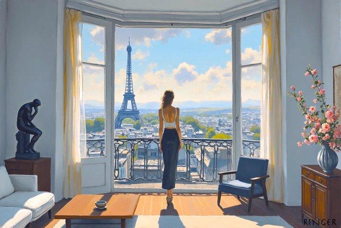 RINGER - Parisian Style Toile 1/1 XL, Antiek en Kunst, Kunst | Designobjecten