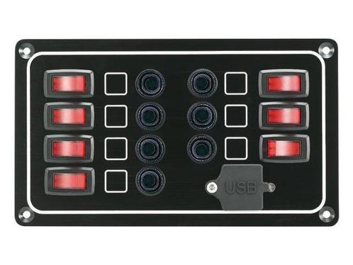 AAA Schakelpaneel 7 schakelaars + USB aansluiting, Watersport en Boten, Navigatiemiddelen en Scheepselektronica, Ophalen of Verzenden