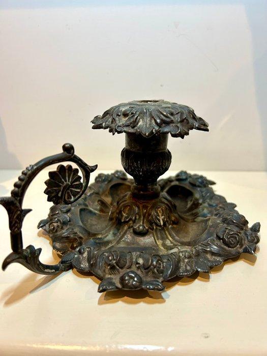 Antica Bugia / Candelabro - Kandelaar - Zilver, Antiek en Kunst, Antiek | Goud en Zilver