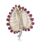 Broche - 18 karaat Geel goud, Sieraden, Tassen en Uiterlijk, Antieke sieraden