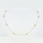 Ketting met hanger - 18 karaat Geel goud - Parel