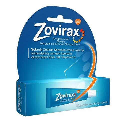Zovirax tube 2 gram voor koortslip, Diversen, Verpleegmiddelen, Nieuw, Verzenden