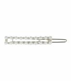 Haarspeld Haarclip 5cm - Recht - Parel - Wit Zilver, Nieuw