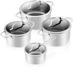 2dekans | ETA HoneyComb Pannenset voor Inductie en alle, Ophalen of Verzenden, Zo goed als nieuw