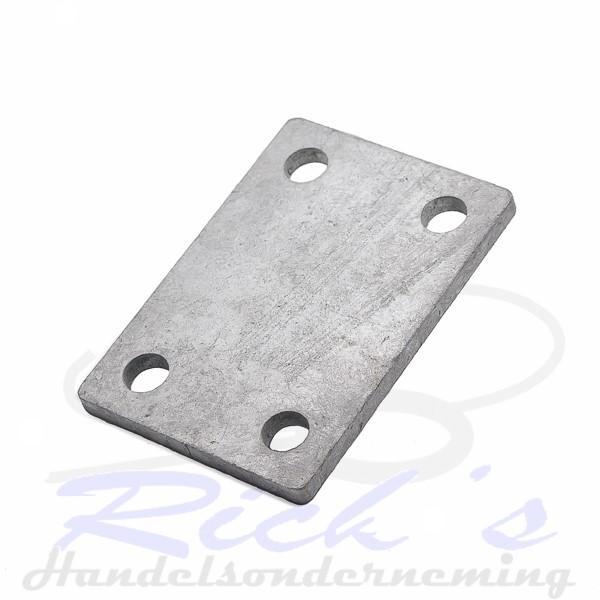 Stroppenplaat / klemplaat 33 x 103 mm 4 gaats, Doe-het-zelf en Verbouw, IJzerwaren en Bevestigingsmiddelen, Nieuw, Ophalen of Verzenden