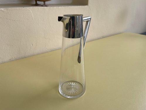 Karaf - glas, zilver - Wiener distilleerkan, Antiek en Kunst, Antiek | Goud en Zilver