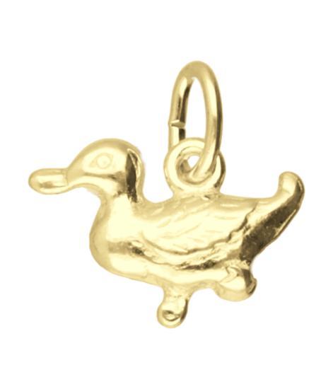 Gouden Eend ketting hanger, Sieraden, Tassen en Uiterlijk, Kettinghangers, Verzenden