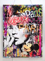 Patryk Konrad - Paris fashion model pop art collage -, Antiek en Kunst