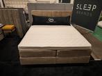 KORTING! Tweepersoons Serta boxspring ! op=op!, Bruin, Moderne Boxspring, Ophalen of Verzenden, 180 cm