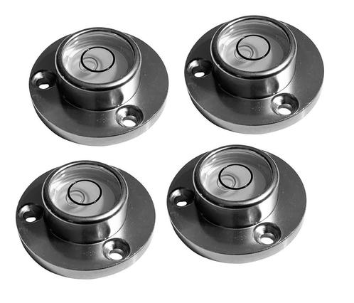 Set van 4 ronde waterpassen in aluminium behuizing (30x20x1, Doe-het-zelf en Verbouw, Gereedschap | Handgereedschap, Nieuw, Ophalen of Verzenden