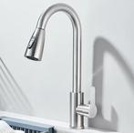 RVS keukenkraan uittrekbaar warm en koud mengkraan, Verzenden, Nieuw