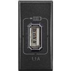 Axolute USB Oplader 1.1A 1M Antraciet - BTHS4285C1, Verzenden, Nieuw, Overige typen