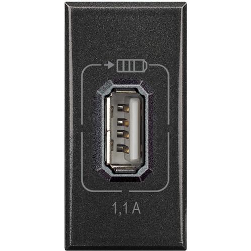 Axolute USB Oplader 1.1A 1M Antraciet - BTHS4285C1, Doe-het-zelf en Verbouw, Elektra en Kabels, Overige typen, Nieuw, Verzenden