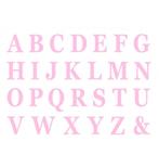 Roze Letters Zelfklevend Stickervel (48st), Nieuw, Ophalen of Verzenden