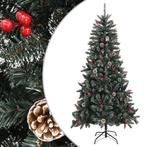 vidaXL Kunstkerstboom met standaard 210 cm PVC groen, Diversen, Kerst, Verzenden, Nieuw