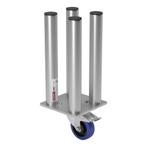 FORTEX STAGE750 Quattro poot met zwenkwiel/rem podiumhoogte, Muziek en Instrumenten, Verzenden, Nieuw