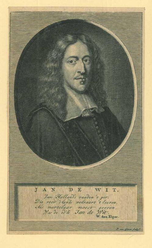 Portrait of Johan de Witt, Antiek en Kunst, Kunst | Etsen en Gravures