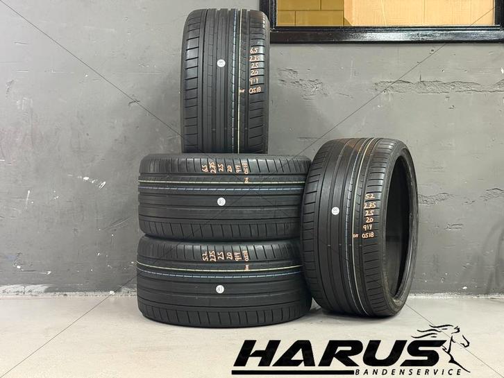 275/25/20 91Y Dunlop zomerbanden 6,5/5,2mm profiel 4 stuks, Auto-onderdelen, Banden en Velgen, 20 inch, Erkend duurzaam, Zomerbanden
