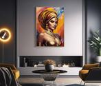 SCHILDERIJ MET LIJST SAMIRA -A- CM 72X4,5X102, Ophalen of Verzenden, Nieuw