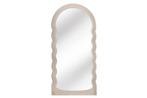 Design wandspiegel WAVE 160cm grijs - 43158, Huis en Inrichting, Woonaccessoires | Spiegels, Ophalen of Verzenden, Nieuw
