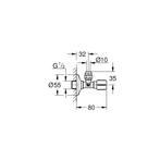 Hoekstopkraan Grohe Angle Valves Hard Graphite Geborsteld, Doe-het-zelf en Verbouw, Sanitair, Ophalen of Verzenden, Nieuw