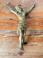 Crucifix - Hout, Verguld - 1800-1850 - Corpus Christi, Antiek en Kunst
