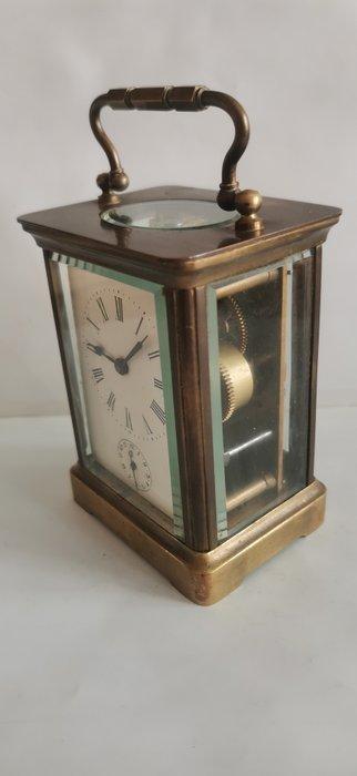 Rijtuigklok, Wekker - Ottone-Vetro - Acciaio - 1850-1900, Antiek en Kunst, Antiek | Klokken