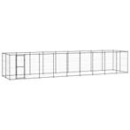 vidaXL Hondenkennel 21,78 m² staal, Verzenden, Nieuw