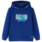 vidaXL Kindertrui met capuchon 116 donkerblauw, Verzenden, Nieuw