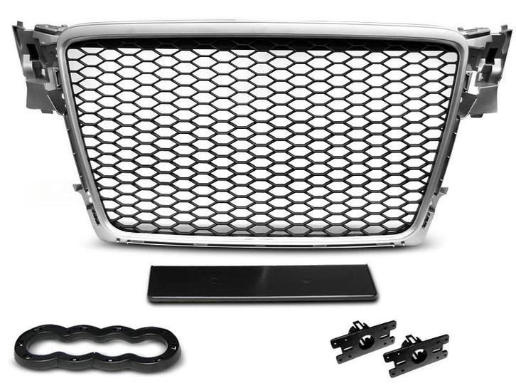 Grille | RS type | Audi A4 B8 2008-2011 | ABS Kunststof | me, Auto-onderdelen, Carrosserie en Plaatwerk, Nieuw, Audi, Verzenden