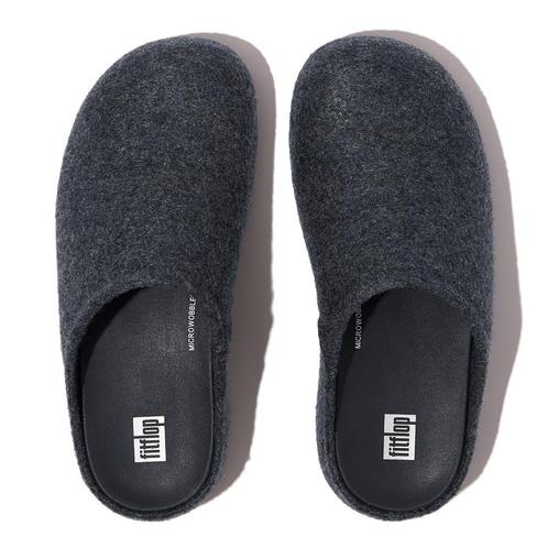 -0% FitFlop  FitFlop Shuv cushy felt clog slippers  maat 40, Kleding | Dames, Schoenen, Blauw, Nieuw, Verzenden