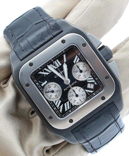 Cartier - Santos 100 Chronograph - 3104 - Heren - 2000-2010, Sieraden, Tassen en Uiterlijk, Horloges | Heren