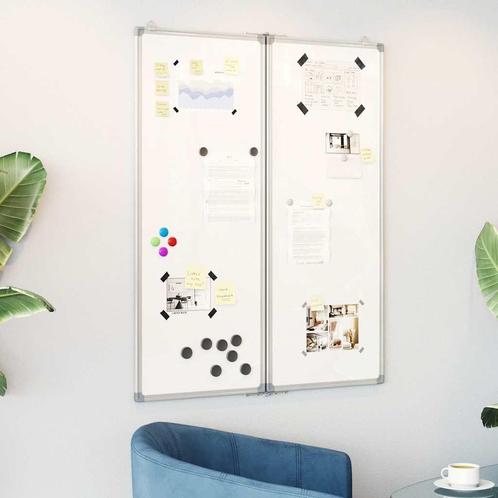 vidaXL Whiteboard magnetisch inklapbaar 80x100x1,7 cm, Zakelijke goederen, Kantoor en Winkelinrichting | Kantoorartikelen, Verzenden