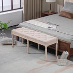 TRUUSK Gestoffeerde Bank Vintage 117x40x48cm Zitbank Bedbank, Huis en Inrichting, Verzenden, Nieuw