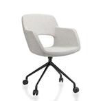 Comfora Vergaderstoel op Wielen in Bouclé Stoffering, Ophalen of Verzenden, Nieuw