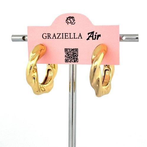 Zonder Minimumprijs - Graziella - Oorbellen - 18 karaat Geel, Sieraden, Tassen en Uiterlijk, Oorbellen