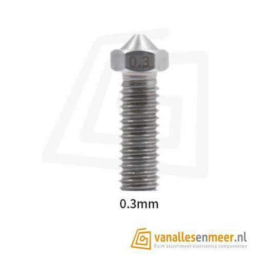 E3D Volcano nozzle RVS 1,75 mm x 0,3 mm, Computers en Software, 3D Printers, Verzenden