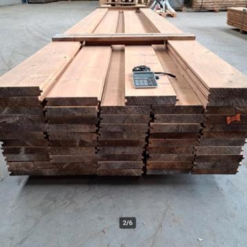 Thermo Vuren Blokhutprofiel 4800x180x34mm beschikbaar voor biedingen