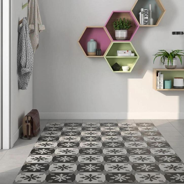 Pamesa Art 22,3x22,3 vt Degas blanco, Doe-het-zelf en Verbouw, Tegels, 40 tot 60 cm, 40 tot 60 cm, 10 m² of meer, Nieuw, Keramiek