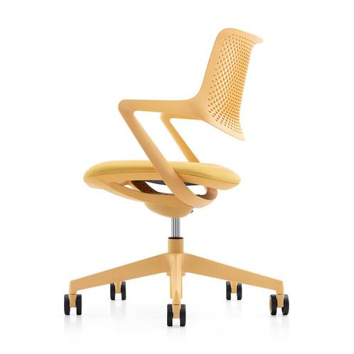*WOONWINKEL* ProjectChair V14 Vergaderstoel Geel Met Wielen, Huis en Inrichting, Bureaus, Nieuw, Verzenden