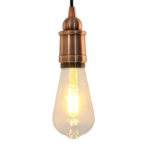 vidaXL Lamphouders 2 st rood brons E27, Huis en Inrichting, Lampen | Overige, Nieuw, Verzenden
