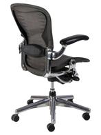 Herman Miller Aeron Full Option In Het Chrome - Refurbished!, Huis en Inrichting, Bureaustoelen, Verzenden, Zwart, Zo goed als nieuw